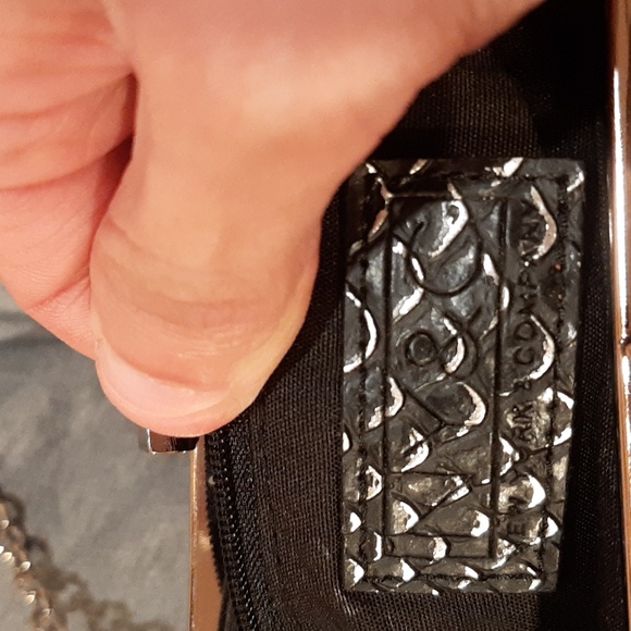 New York & Company Black and Silver Clutch/Shoulder Bag - Picture 5 of 7